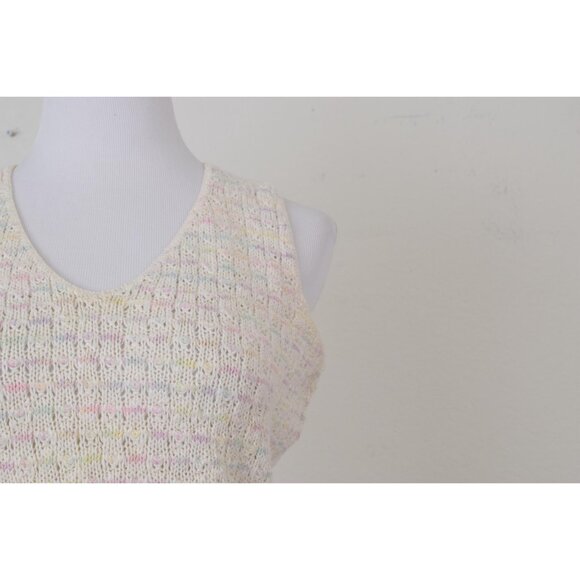 Vintage‎ '80s Knit Vest V-Neck - Picture 9 of 10